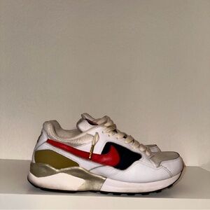 Nike White and Red Athletic Shoes